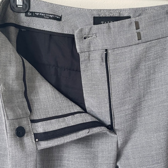 Grey Curvy Fit Straight Pants - Picture 6 of 10